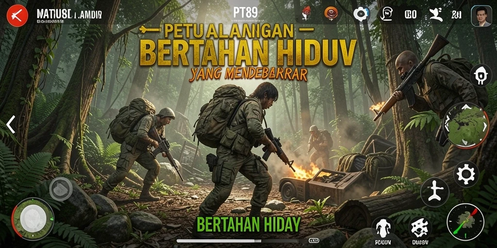 Tampilan antarmuka PT89 yang mendebarkan dan penuh tantangan.