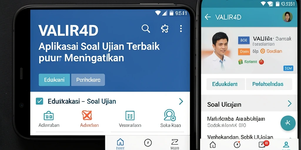 Tampilan antarmuka VALIR4D yang menarik dan fungsional untuk Soal Ujian.